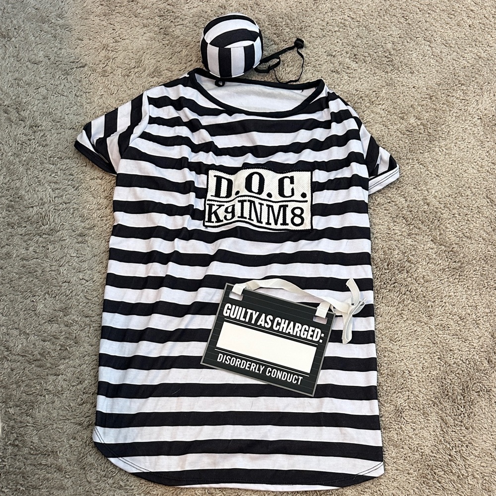 Prisoner Dog Costume